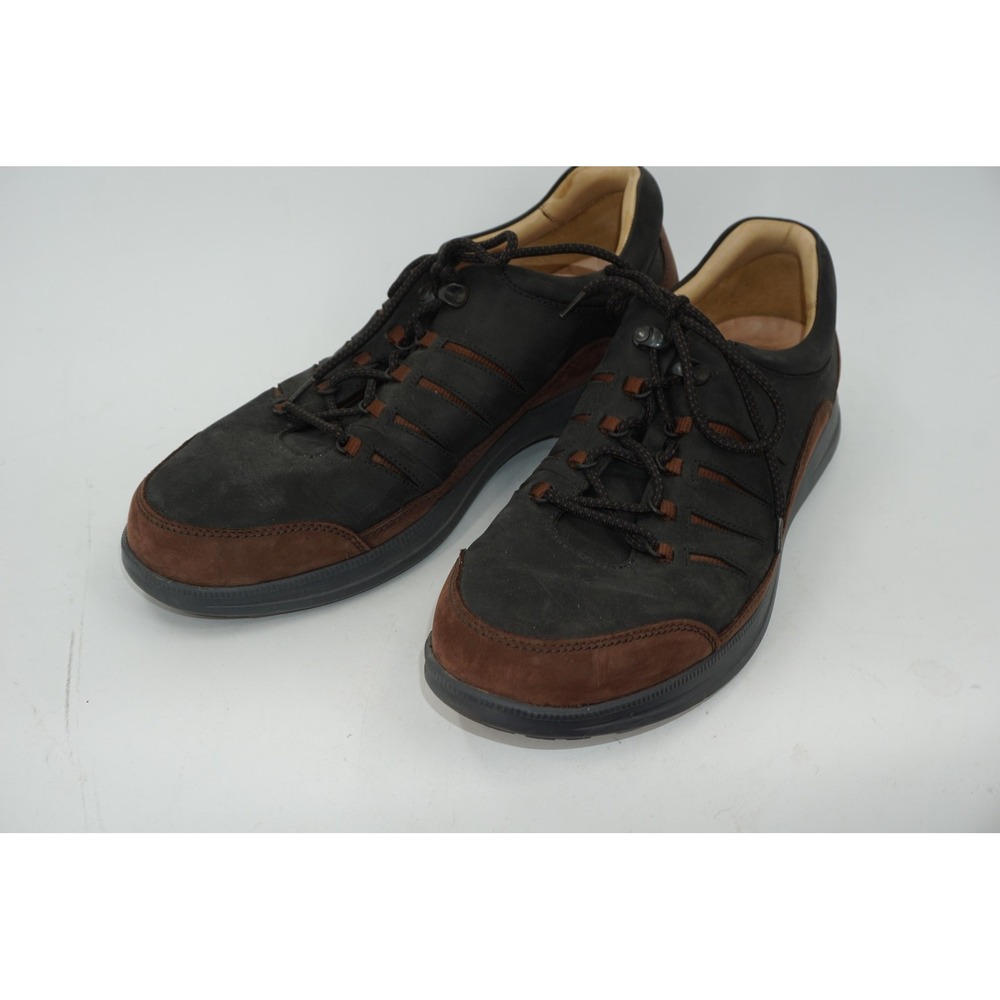 Samuel Hubbard Shoes Black Brown Leather Lace Up Casual Sneakers‎ Men's Size 13
